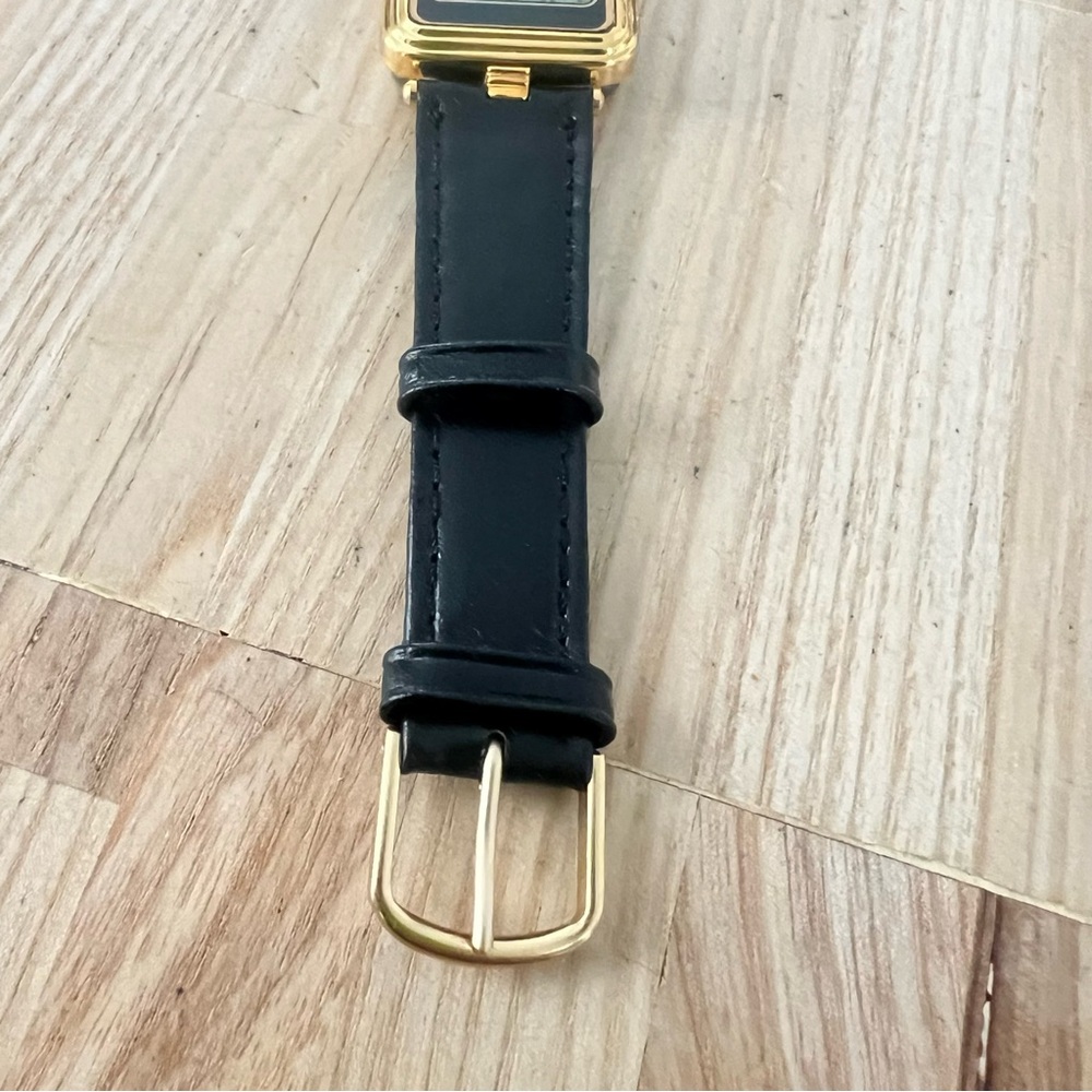 vintage style inox ladies gold tone black digital watch NEW BATTERY - Picture 3 of 11